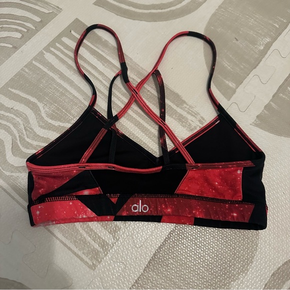 ALO Yoga Volcano Space Goddess Strappy Back Sports Bra - Picture 4 of 5